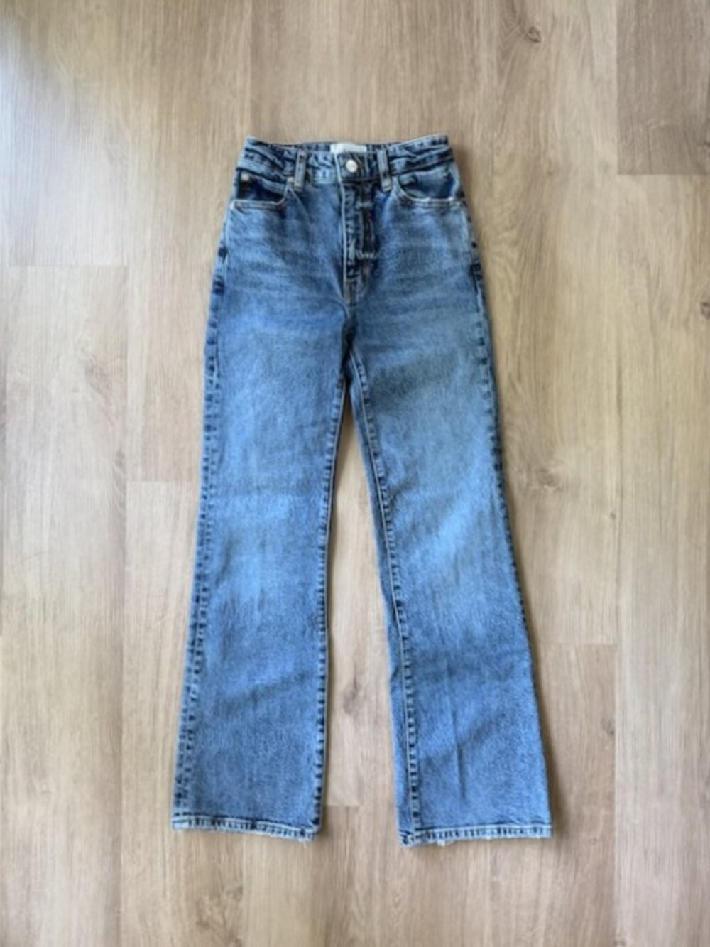 FRAME Pixie Arrow Bootcut Jeans Sz 24 Halo